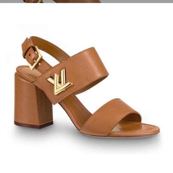 ❗️RARE❗️Louis Vuitton plain block heeled sandal - Picture 2 of 4